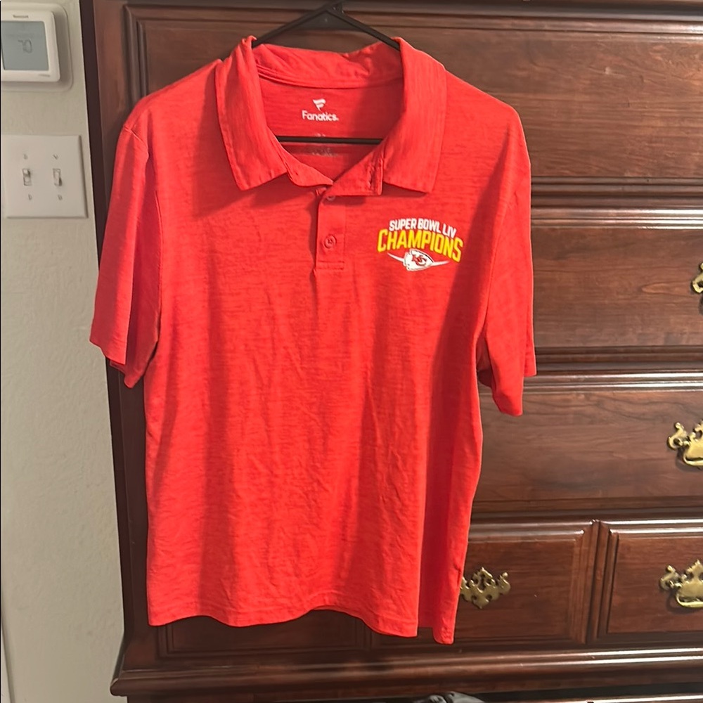 Red Super Bowl LIV Champions Polo Shirt